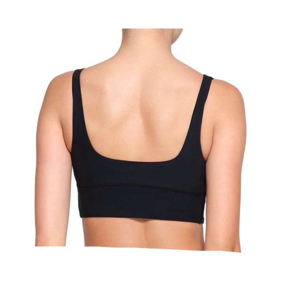 Skims Fits Everybody Square Neck Longline Bralette In Onyx Size S NEW - Picture 4 of 11